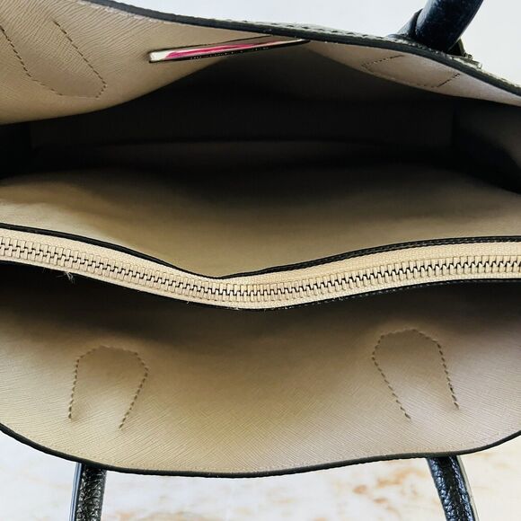 MICHAEL KORS STUDIO Mercer Black Leather Large Convertible Tote Bag - Picture 11 of 12